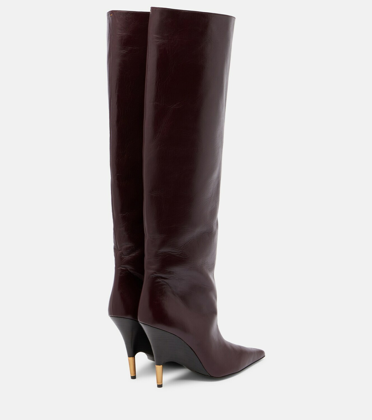 Khaite Bella 100 leather knee-high boots