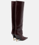 Khaite Bella 100 leather knee-high boots