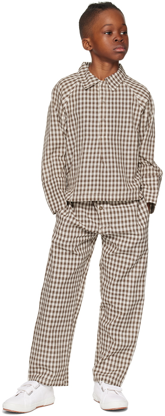 Caramel Kids Brown Ficus Trousers
