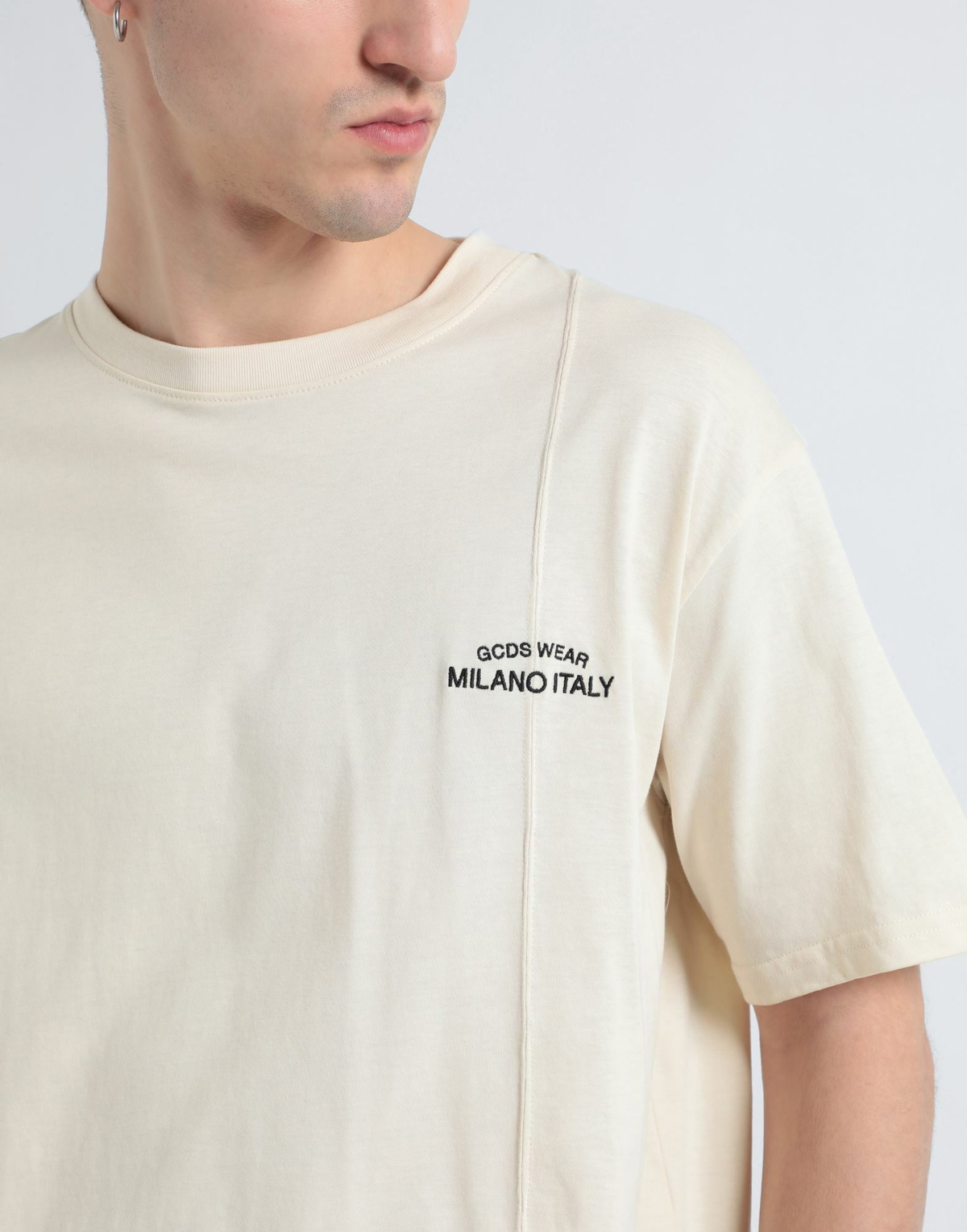 Gcds Mens T-shirt in Beige