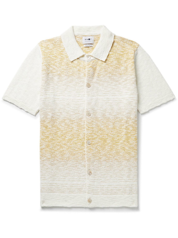 Photo: NN07 - Nolan Cotton-Blend Polo Shirt - Yellow