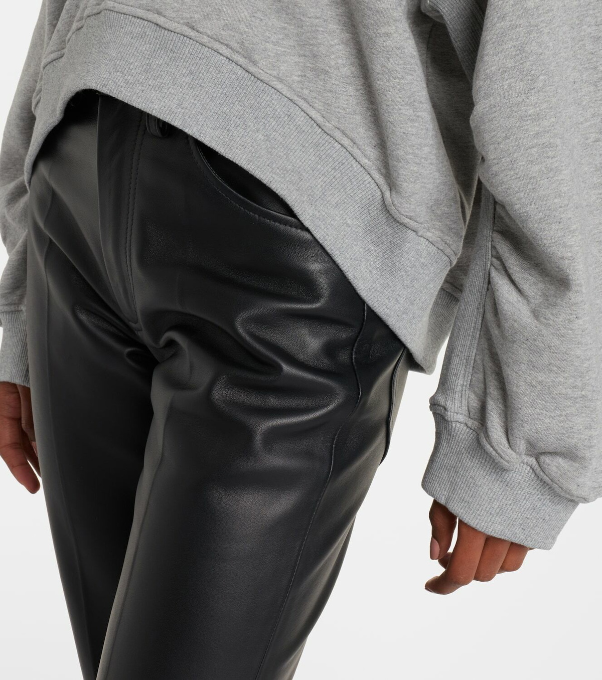 The Attico Cotton fleece sweatshirt