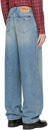 EGONlab Blue Baggy Jeans