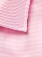 Emma Willis - Slim-Fit Houndstooth Cotton Shirt - Pink
