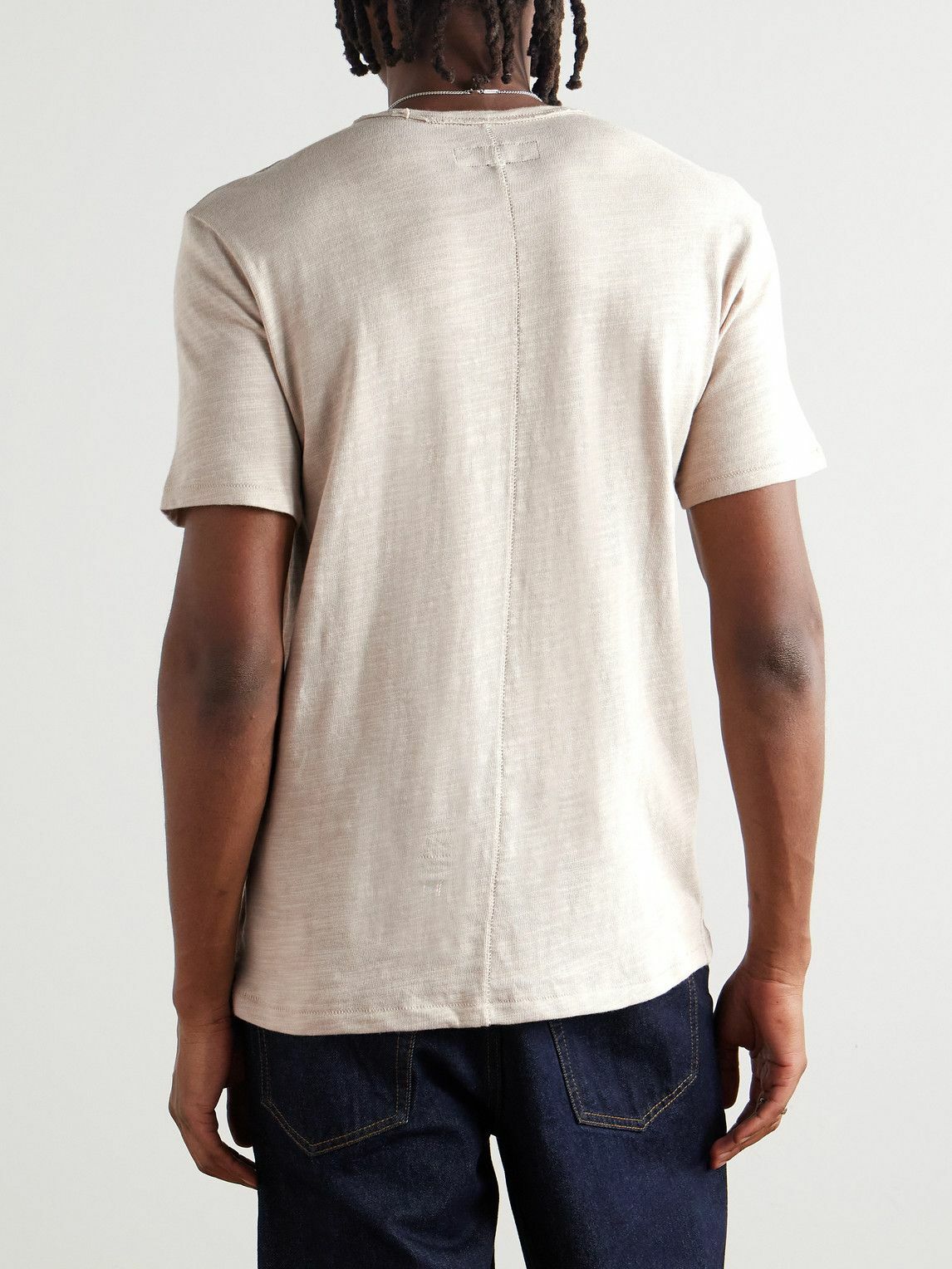 Rag & Bone - Flame Cotton-Jersey T-Shirt - Neutrals