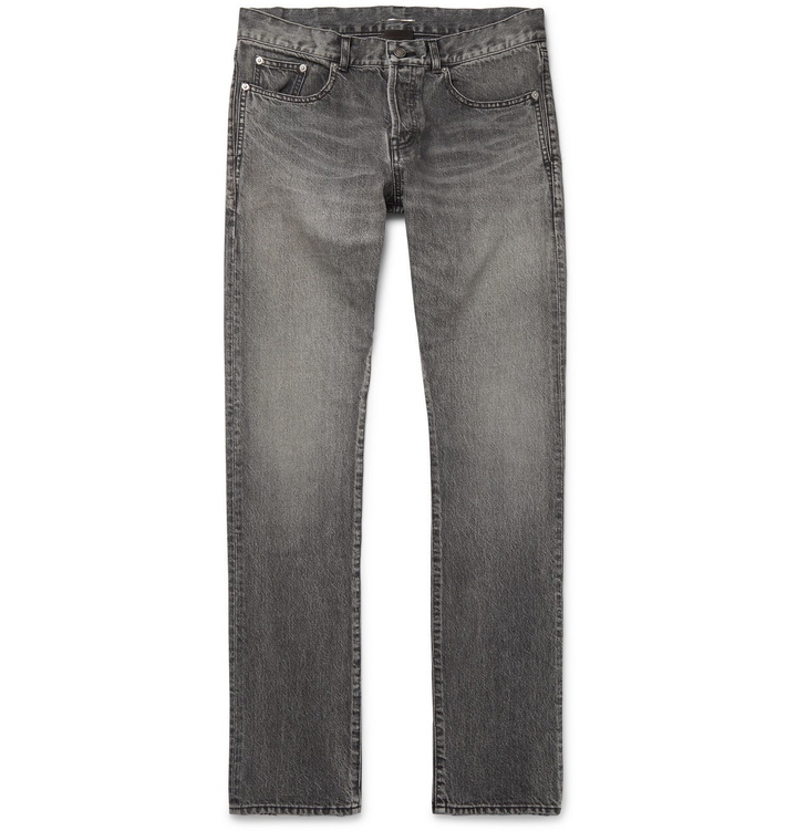 Photo: SAINT LAURENT - Slim-Fit Denim Jeans - Gray