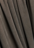 Aya Muse Alyve Scarf-effect Brushed Jersey Maxi Dress Chocolate