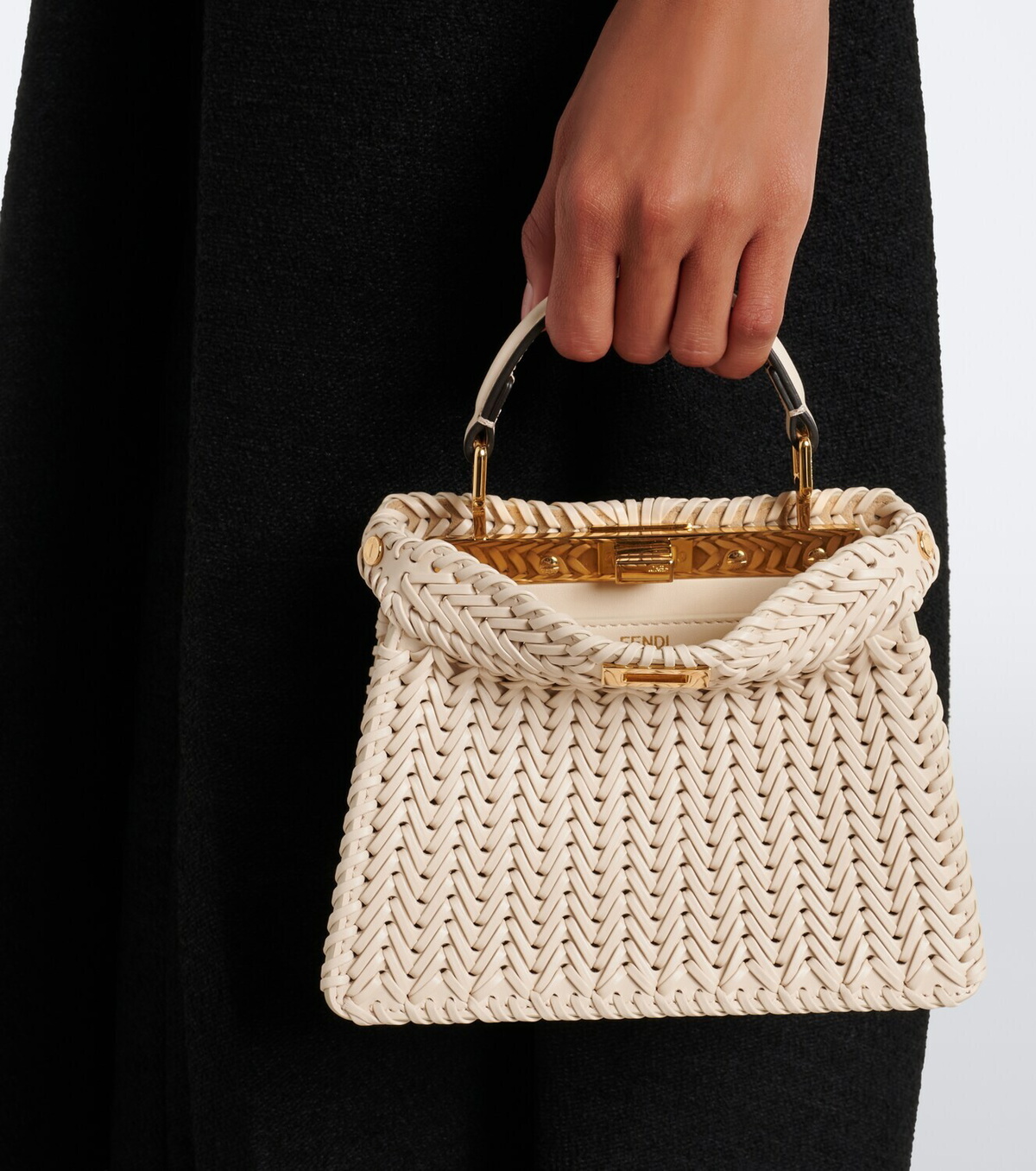 Fendi Peekaboo® Petite leather top-handle bag