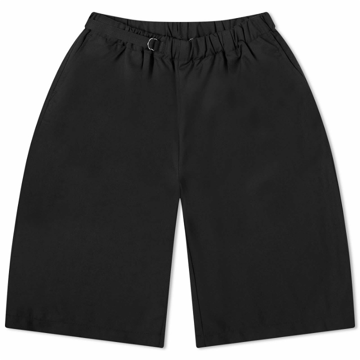 Photo: s.k manor hill Men's Palego Shorts in Black Tropical Wool
