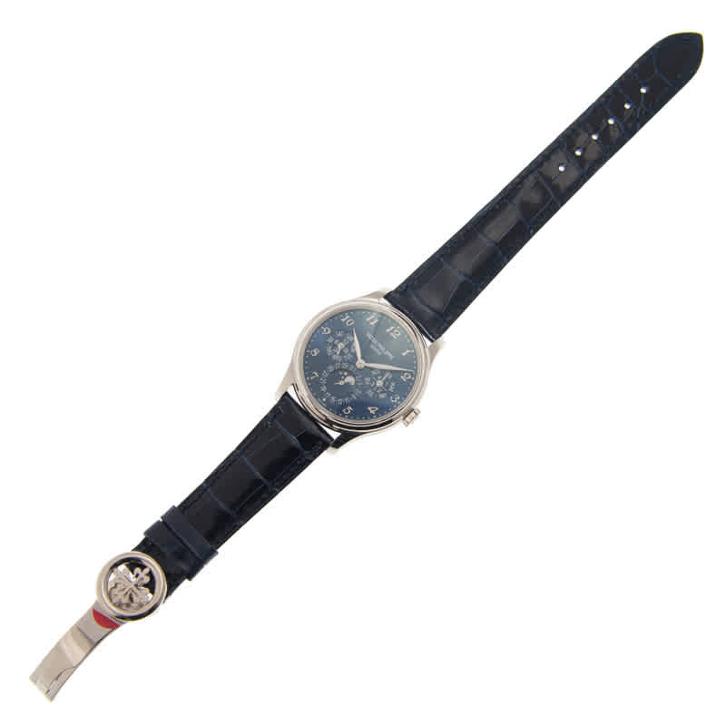 Patek Philippe Grand Complication Royal Blue Sunburst Dial Mens 18 Carat White Gold Watch 5327G
