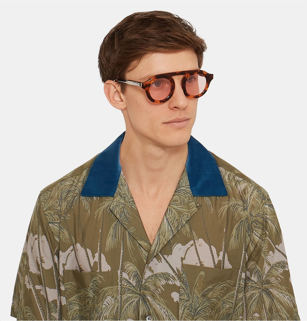 Native Sons - Sacai Oppenheim Round-Frame Tortoiseshell Acetate