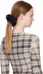 Maryam Nassir Zadeh Black Carnation Scrunchie