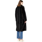MM6 Maison Margiela Brown Faux-Fur Coat