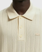 Fluid Ribbed Knit Polo Collar Sweater