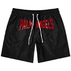 Palm Angels Men's PA City Swim Shorts in Black