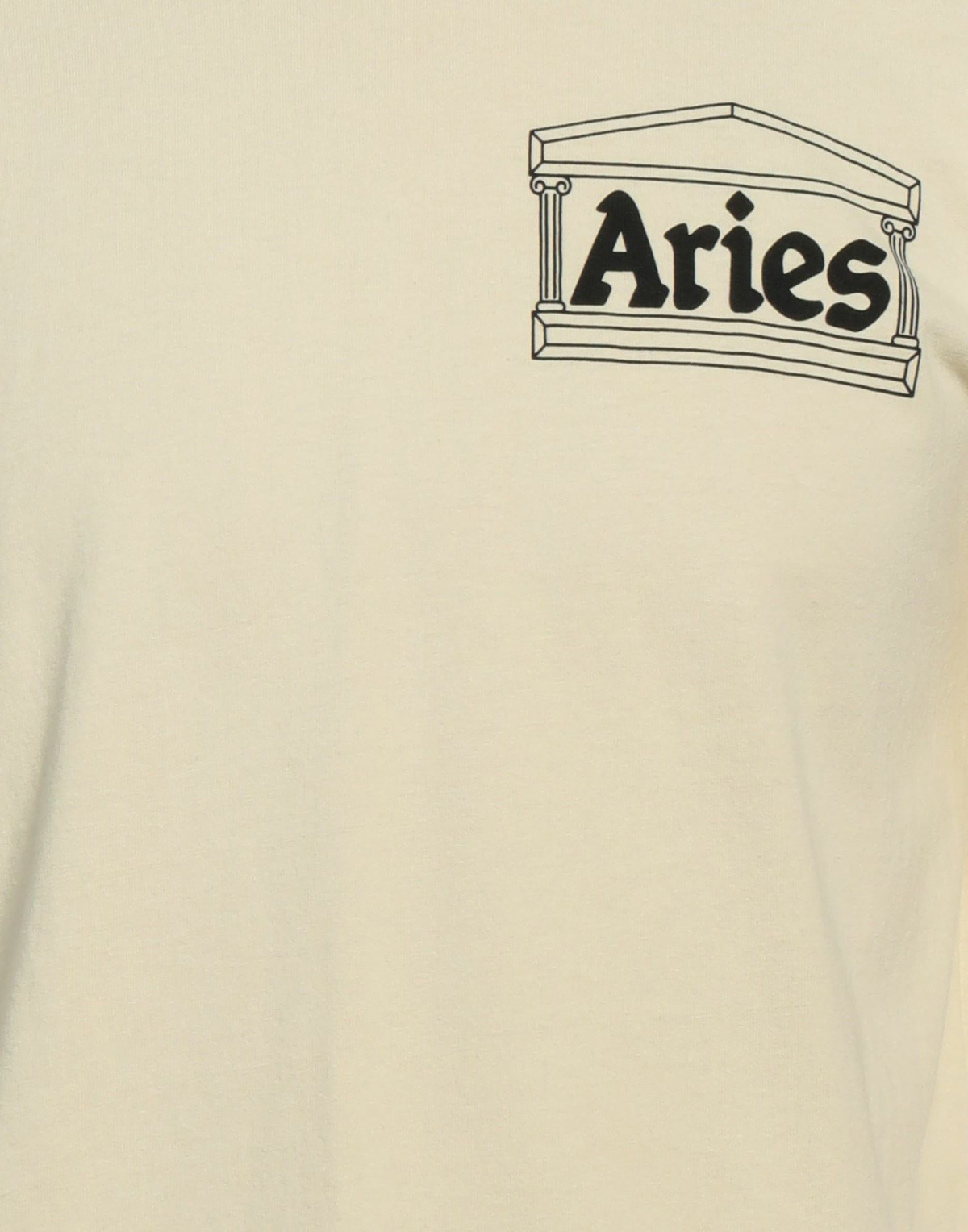 Aries Mens T-shirt Cream