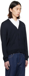 Maison Kitsuné Navy Bold Fox Head Cardigan