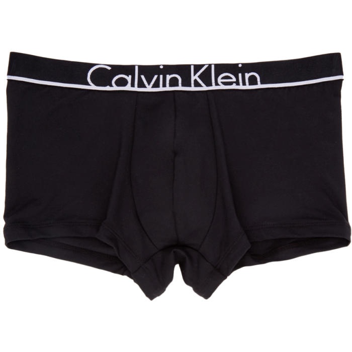 Photo: Calvin Klein Underwear Black Low-Rise CK ID Boxer Briefs