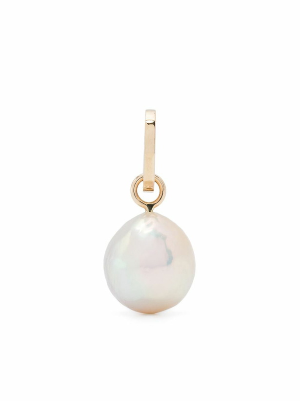Photo: Adina Reyter 14K Yellow Gold Pearl Drop Pendant