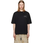 AMIRI Black Crystal Amiri Script Oversized T-shirt