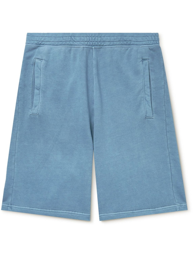 Photo: Carhartt WIP - Nelson Straight-Leg Pigment-Dyed Cotton-Jersey Shorts - Blue