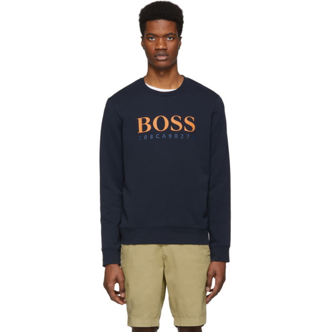Photo: Boss Navy Logo Sweatshirt