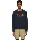 Boss Navy Logo Sweatshirt