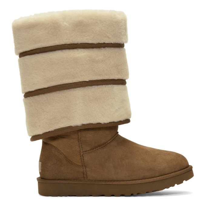 Photo: Y/Project Brown Uggs Edition Layered Boots