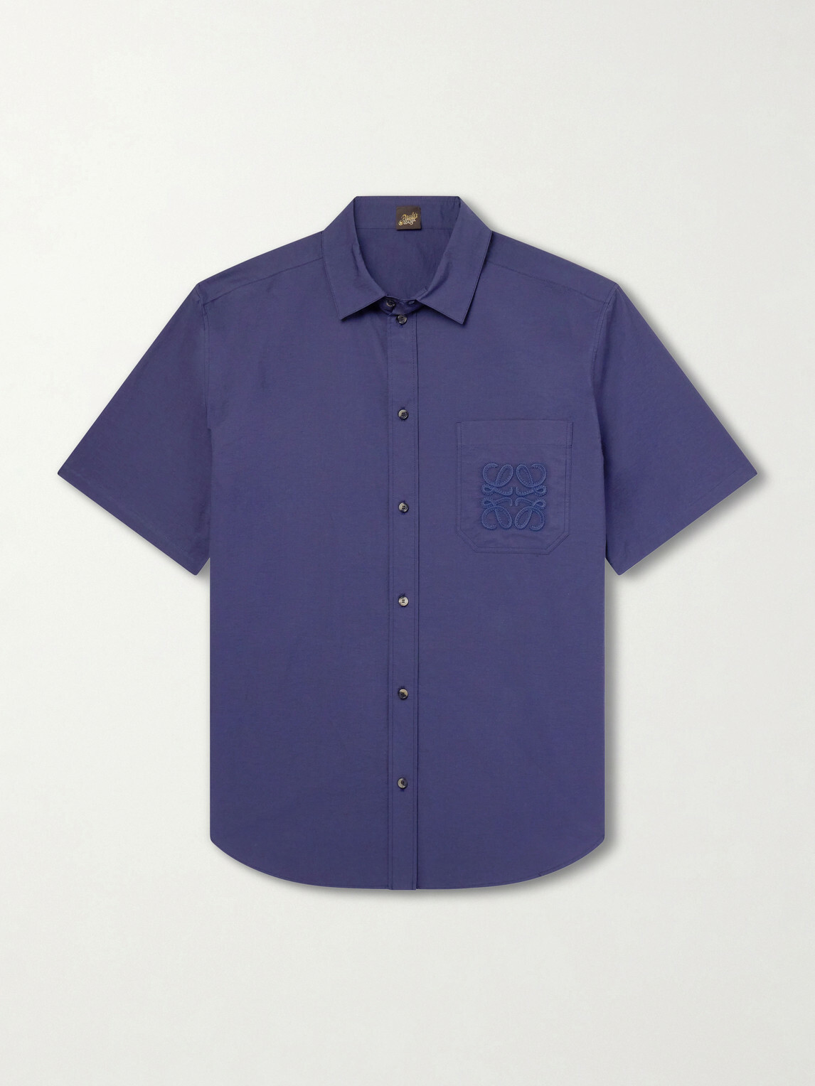 LOEWE - Paula's Ibiza Logo-Embroidered Cotton-Blend Shirt - Blue