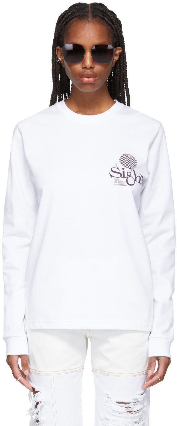 SSENSE WORKS SSENSE Exclusive White 'Out Of Sight' Long Sleeve T-Shirt