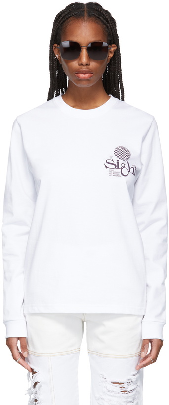 Photo: SSENSE WORKS SSENSE Exclusive White 'Out Of Sight' Long Sleeve T-Shirt