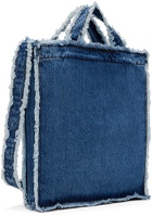 Axel Arigato Blue Dune Frayed A Denim Tote