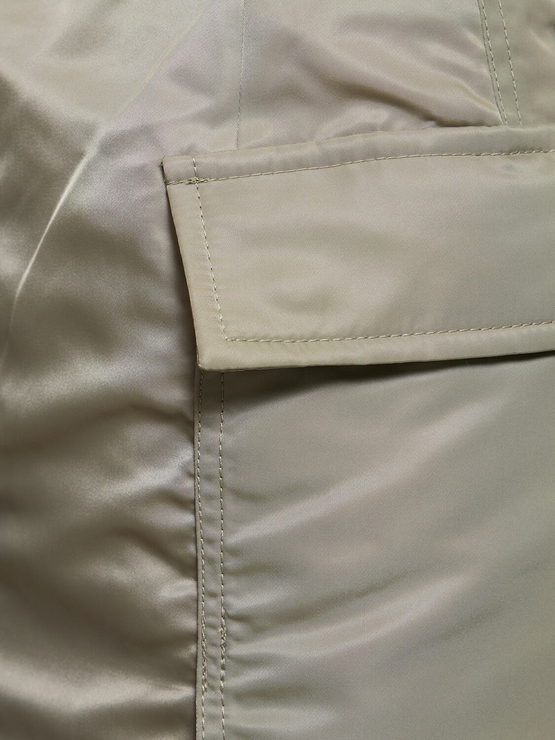 SACAI - Pleated Nylon Twill Cargo Midi Skirt Sacai