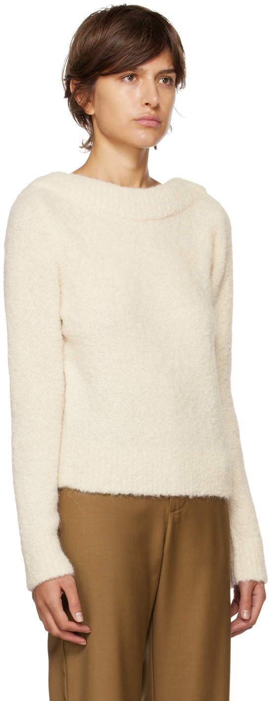 CO Off-White Boat Neck Sweater