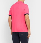 Vilebrequin - Palatin Contrast-Tipped Cotton-Piqué Polo Shirt - Pink