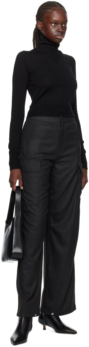 Filippa K Black Slim Turtleneck