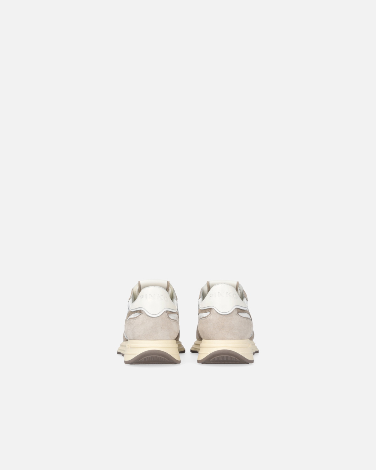 Pinko Suede Sneakers With Logo Sand