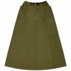 Gramicci Women's Voyager Midi Skirt in Olive