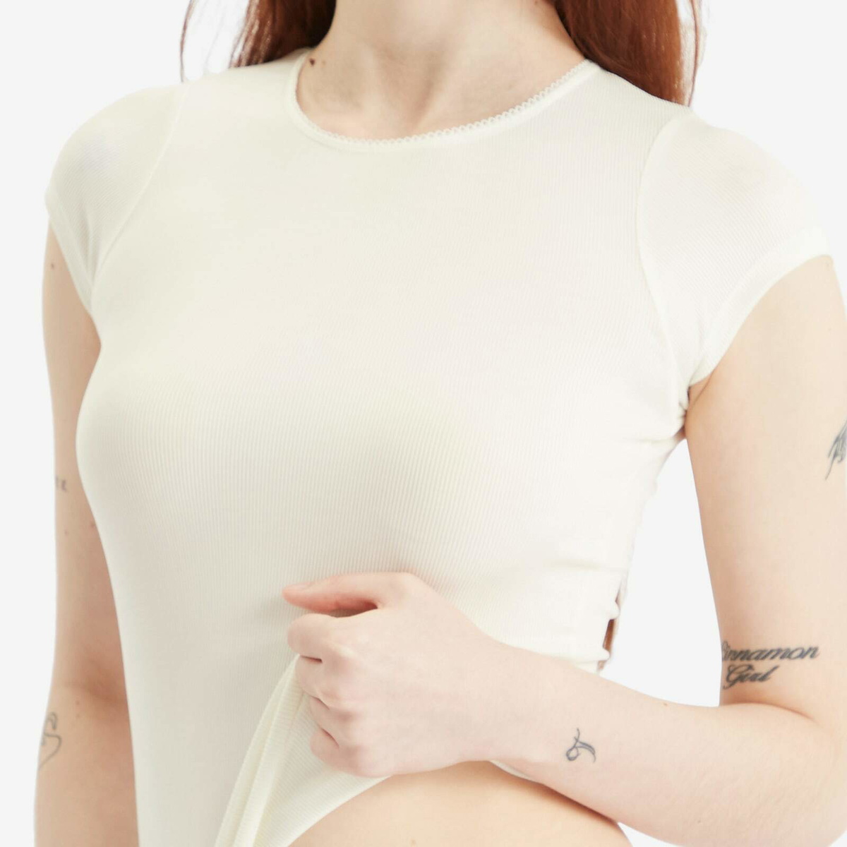 Fruity Booty Women's Second Skin T-Shirt in Off White