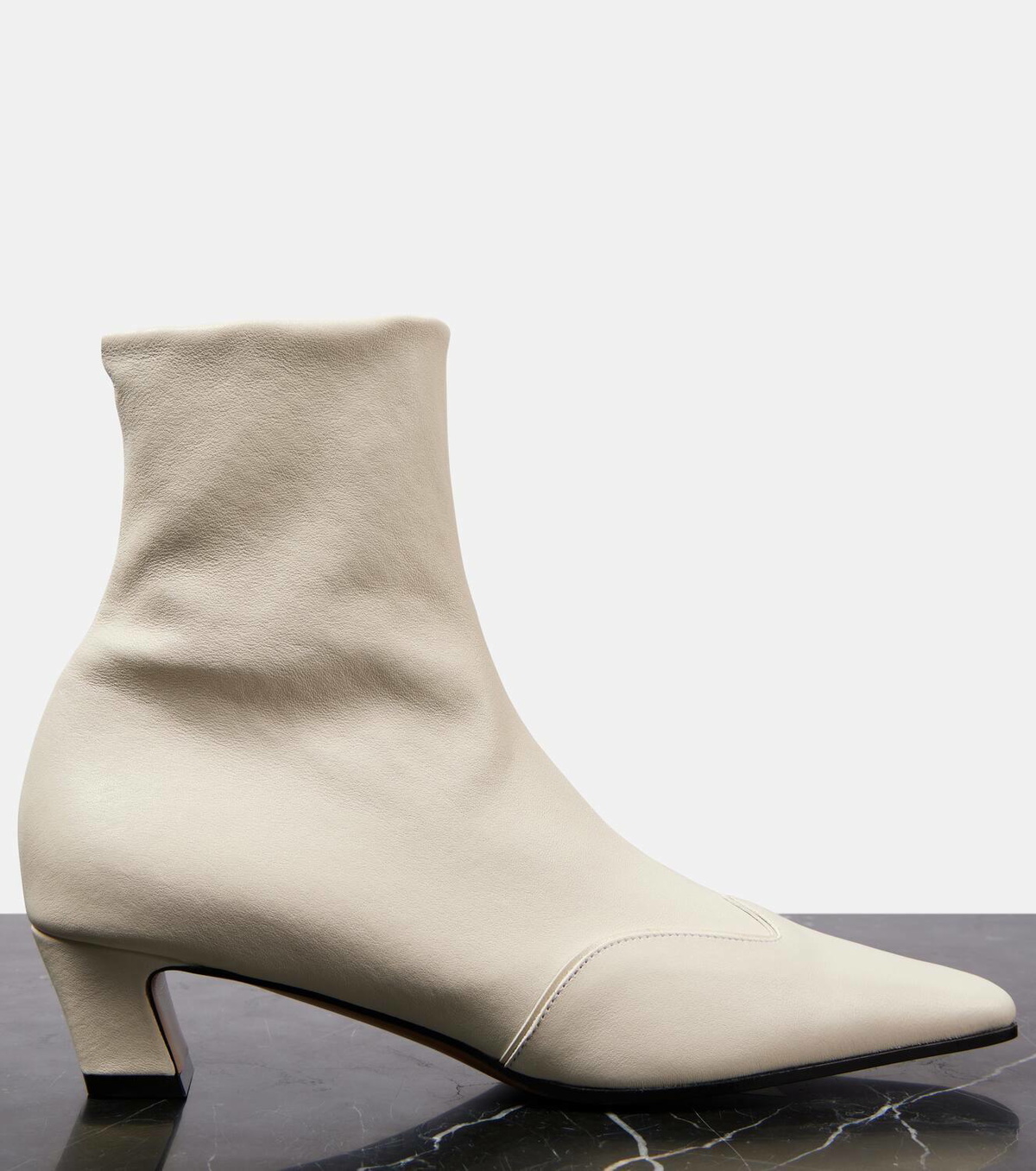 Khaite Nevada 40 leather ankle boots