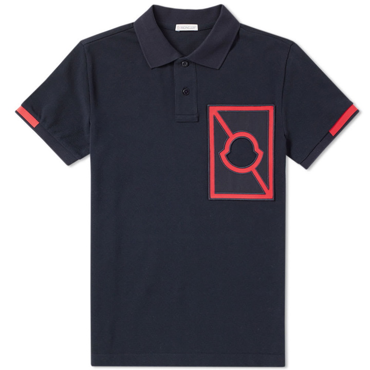 Photo: Moncler x Craig Green Cut Out Logo Polo Blue