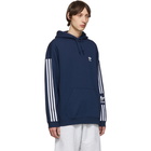 adidas Originals Navy Lock Up Logo Hoodie