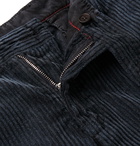 Massimo Alba - Navy Tapered Cotton-Corduroy Trousers - Navy