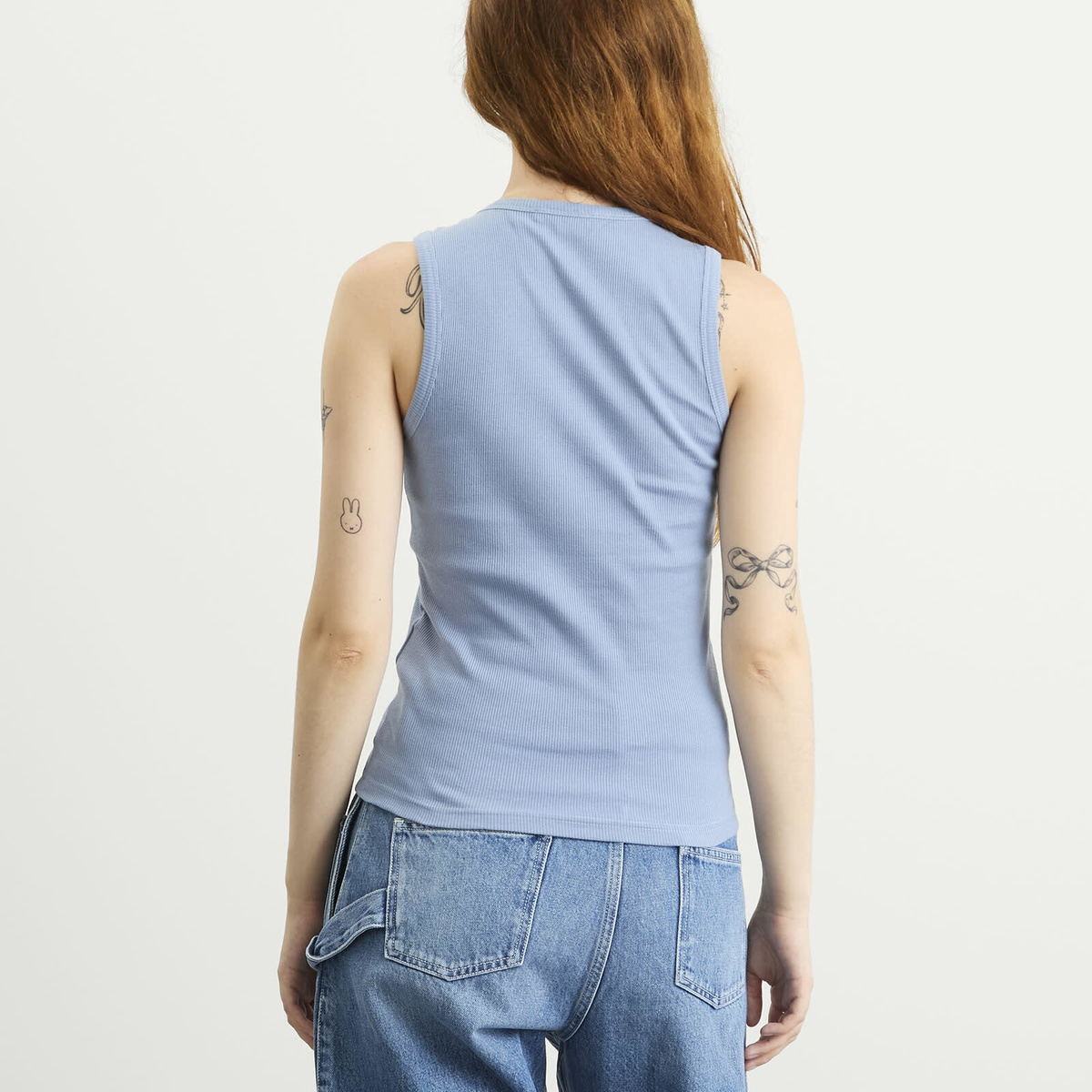 JW Anderson Women's Anchor Embroidery Vest in Steel Blue