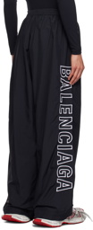 Balenciaga Black Embroidered Track Pants