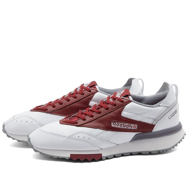 Photo: Reebok x Mountain Research LX2200 Sneakers in White/Burgundy