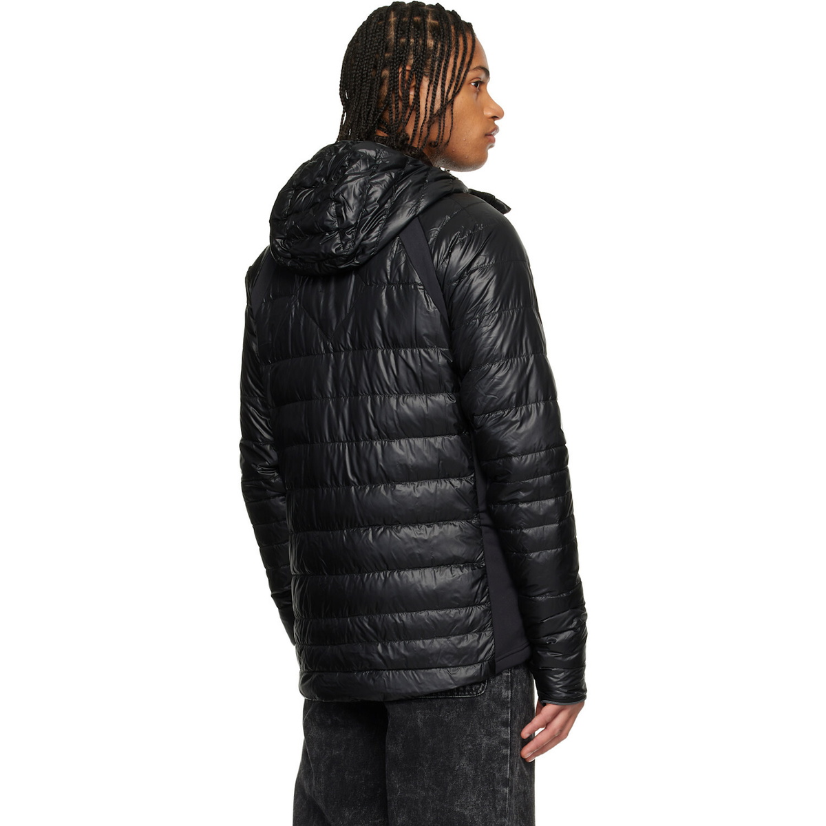 Canada Goose Black HyBridge Lite Hooded Down Jacket