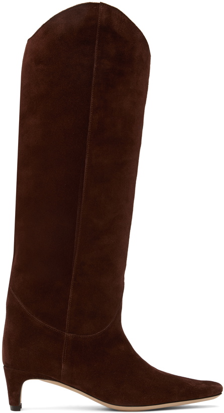 Photo: Staud Brown Western Wally Boots