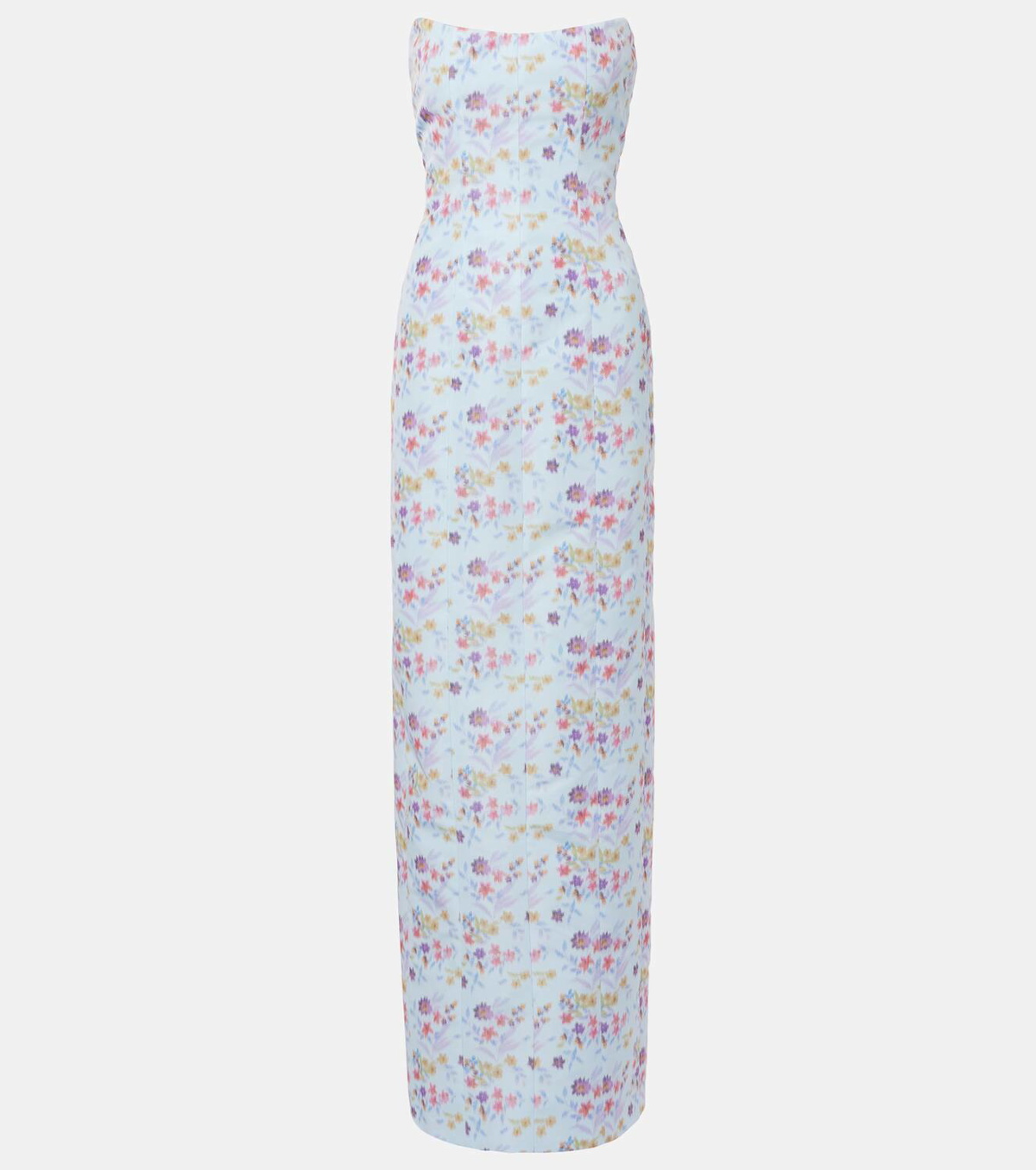 Markarian Odessa floral ikat corset gown