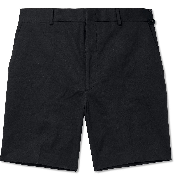 Photo: Fendi - Stretch Cotton-Twill Shorts - Black